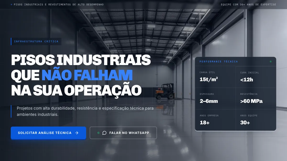 Site R2L Pisos Especiais: Pisos industriais, Todo o Brasil